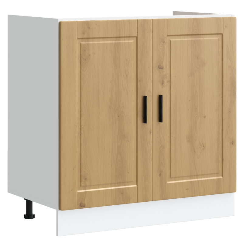 Unterschrank „Porto“ mit Spüle Artisan Eiche 80x46x84,5 cm Holzwerkstoff