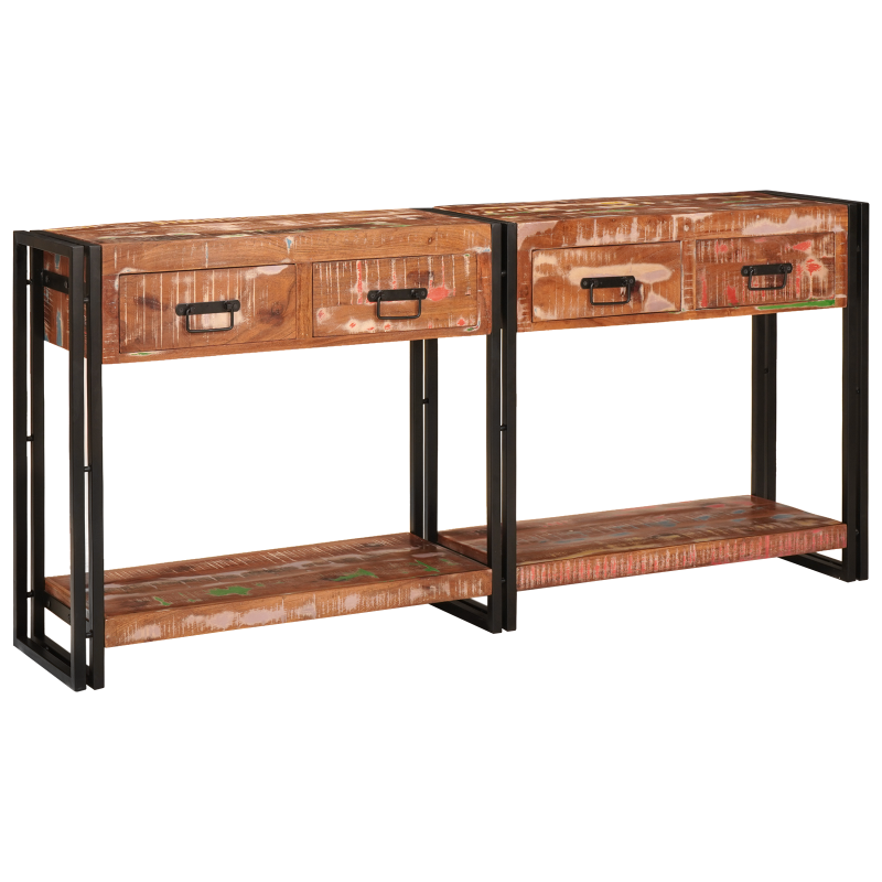 Bücherregal Bett Geraucht Eiche 180x200 cm Holz