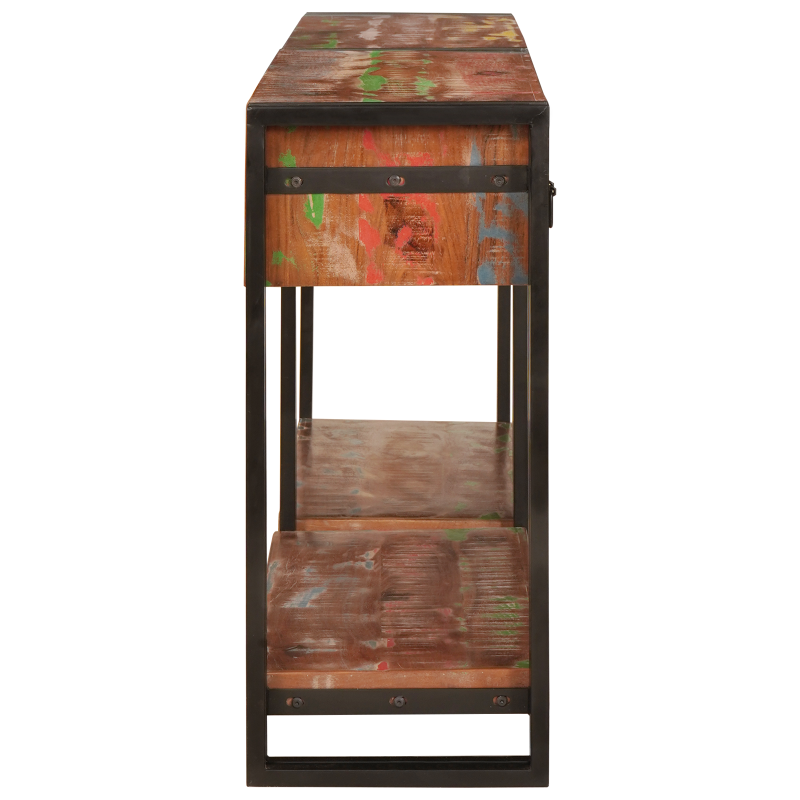 Bücherregal Bett Geraucht Eiche 180x200 cm Holz