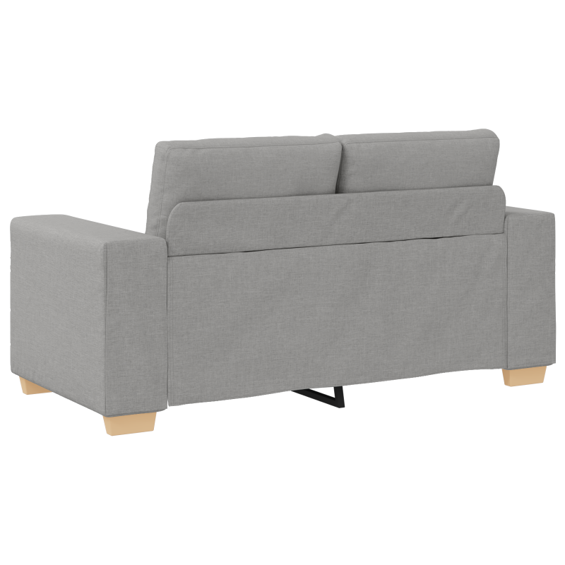 2-teiliges Sofa Set mit Polstern in Wolken-Grau-Stoff