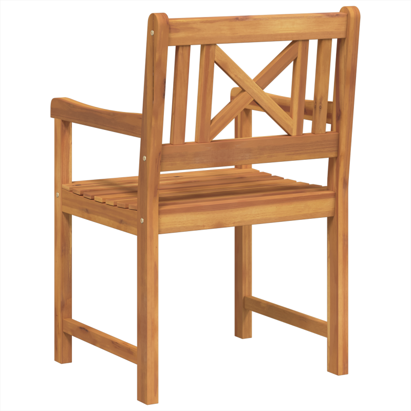 Gartenstühle 4 Stück 56x55.5x90 cm Massivholz Akazie