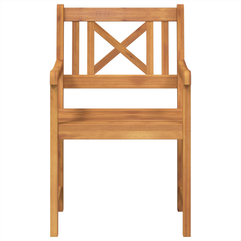 Gartenstühle 4 Stück 56x55.5x90 cm Massivholz Akazie