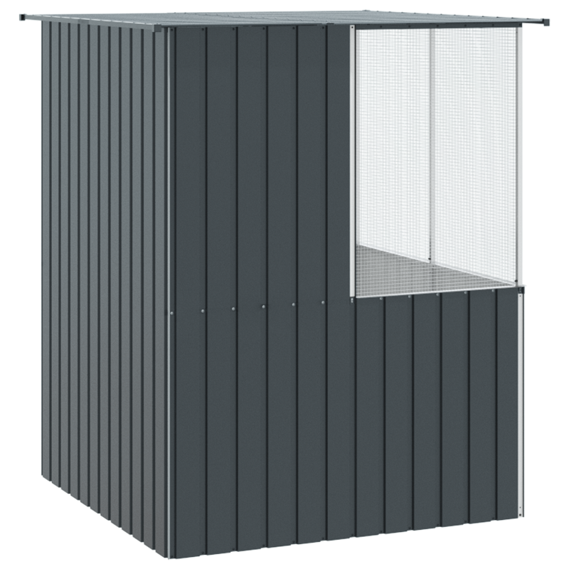 Vogelkäfig Anthrazit 215x78x200 cm Galvanisierter Stahl