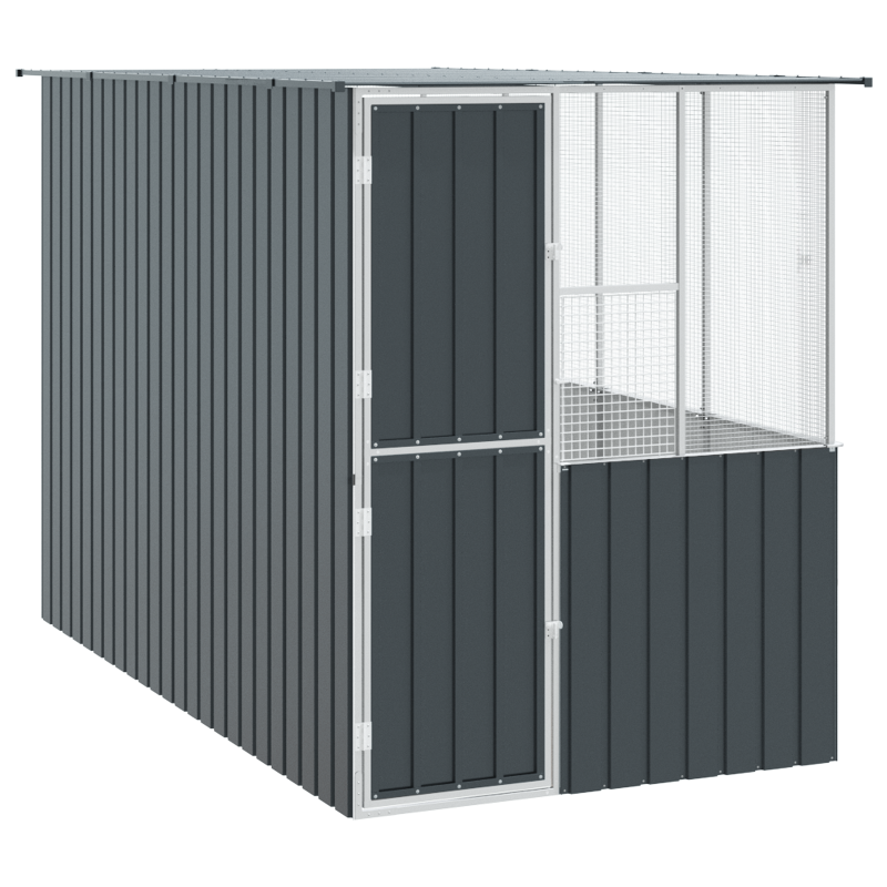 Vogelkäfig Anthrazit 215x78x200 cm Verzinkter Stahl