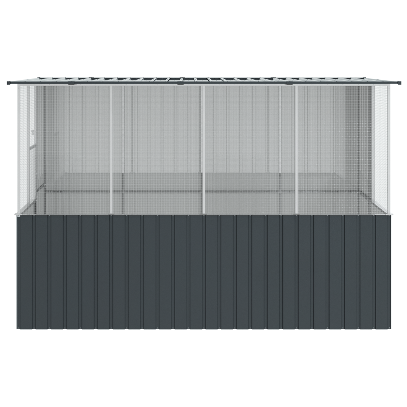 Vogelkäfig Anthrazit 215x78x200 cm Verzinkter Stahl