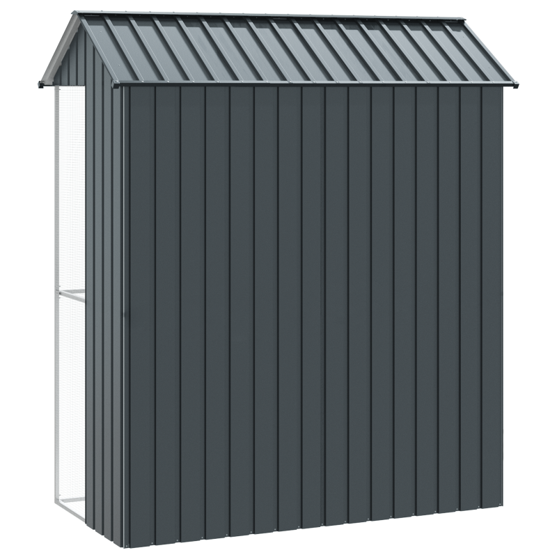Vogelvoliere Anthrazit 215x110x247 cm Stahl