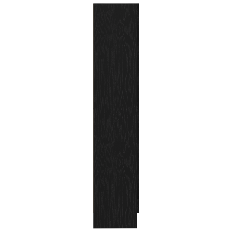 Bücherregal Schwarz Eiche 82,5x30,5x150 cm Holzwerkstoff