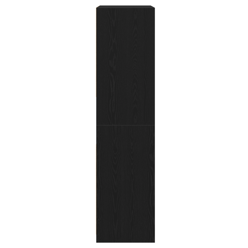 Kleiderschrank in Schwarz mit Eiche 100x50x200 cm aus Holzwerkstoff