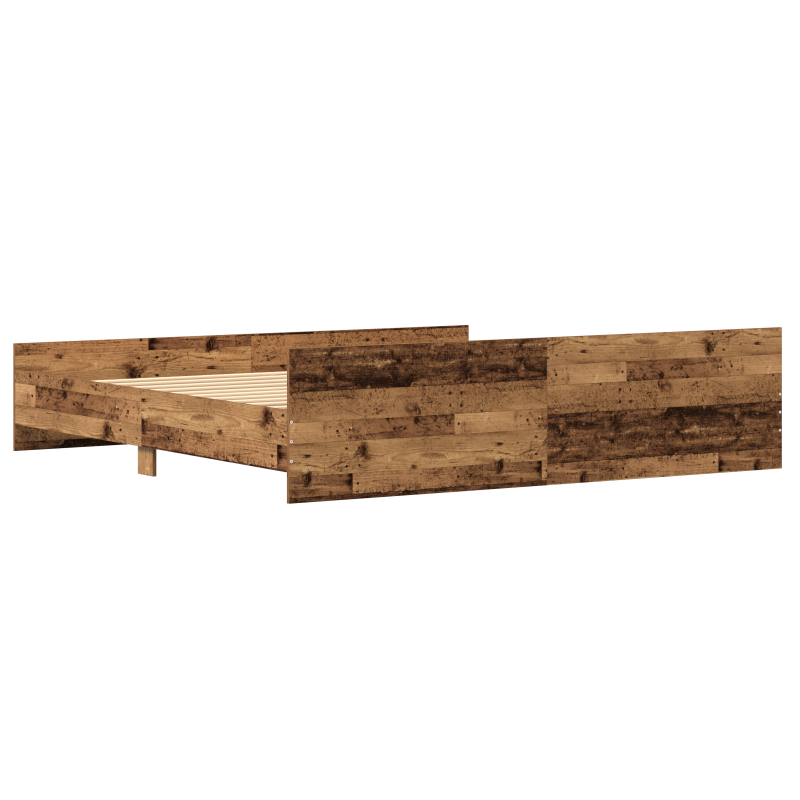Bettgestell Alteiche 200x200 cm Spanplatte