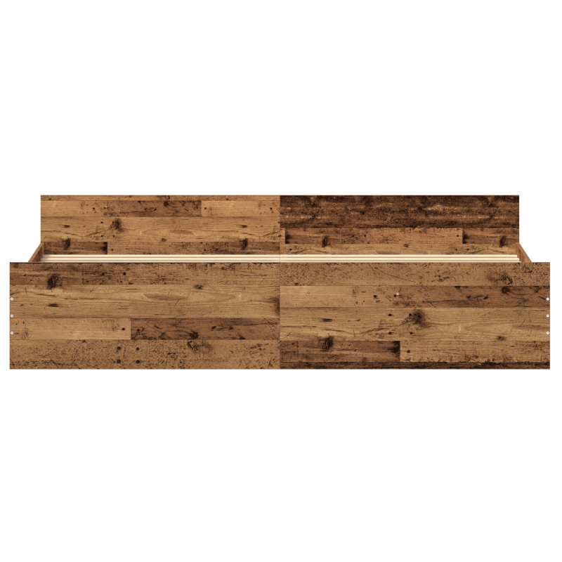 Bettgestell Alteiche 200x200 cm Spanplatte