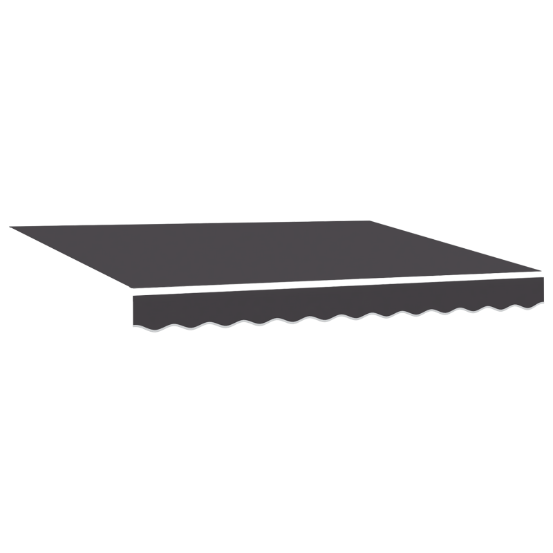 Automatische einziehbare Markise in Anthrazit 300x250 cm