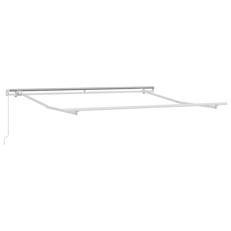 Manuelle Einziehbare Markise Orange und Braun 300x250 cm