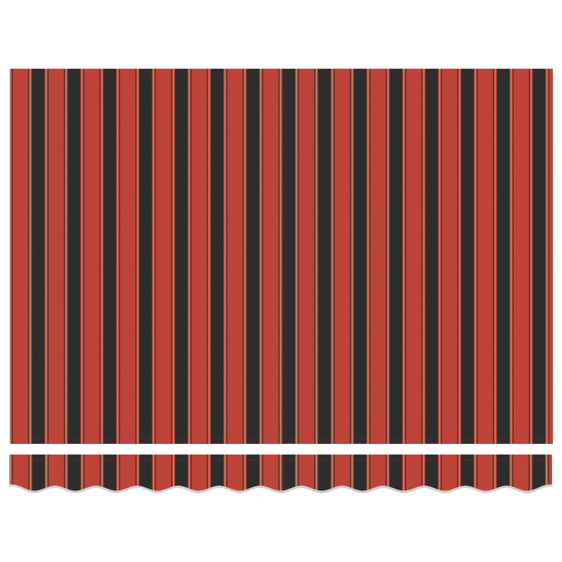 manuelle einziehbare Markise Orange und Braun 300x250 cm