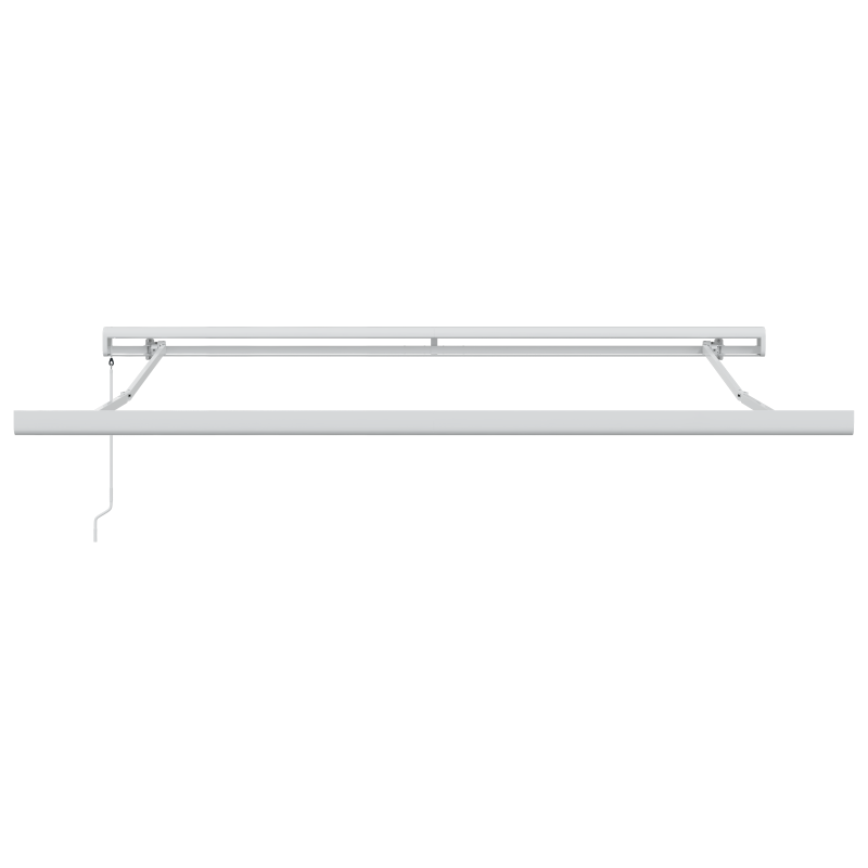 Manuelle einziehbare Markise Orange und Braun 300x250 cm