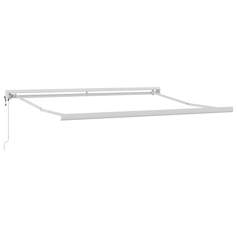 Automatische Ausziehbare Markise Orange und Braun 300x250 cm