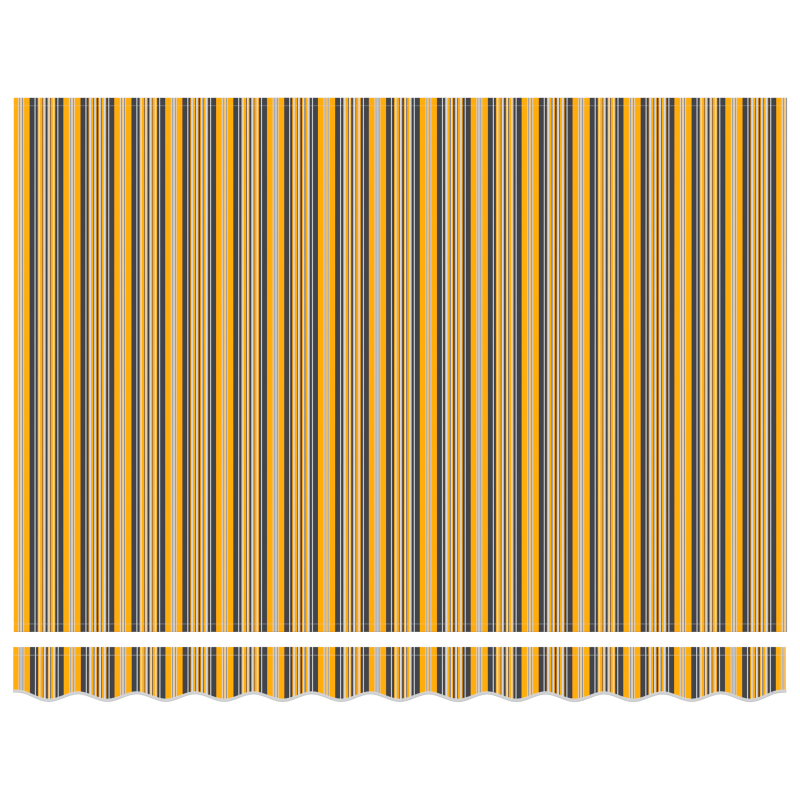 manuelle einziehbare Markise mit bunten Streifen 300x250 cm