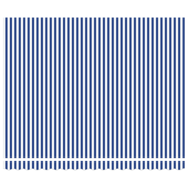 Automatische Einziehbare Markise Blau und Weiß 350x250 cm