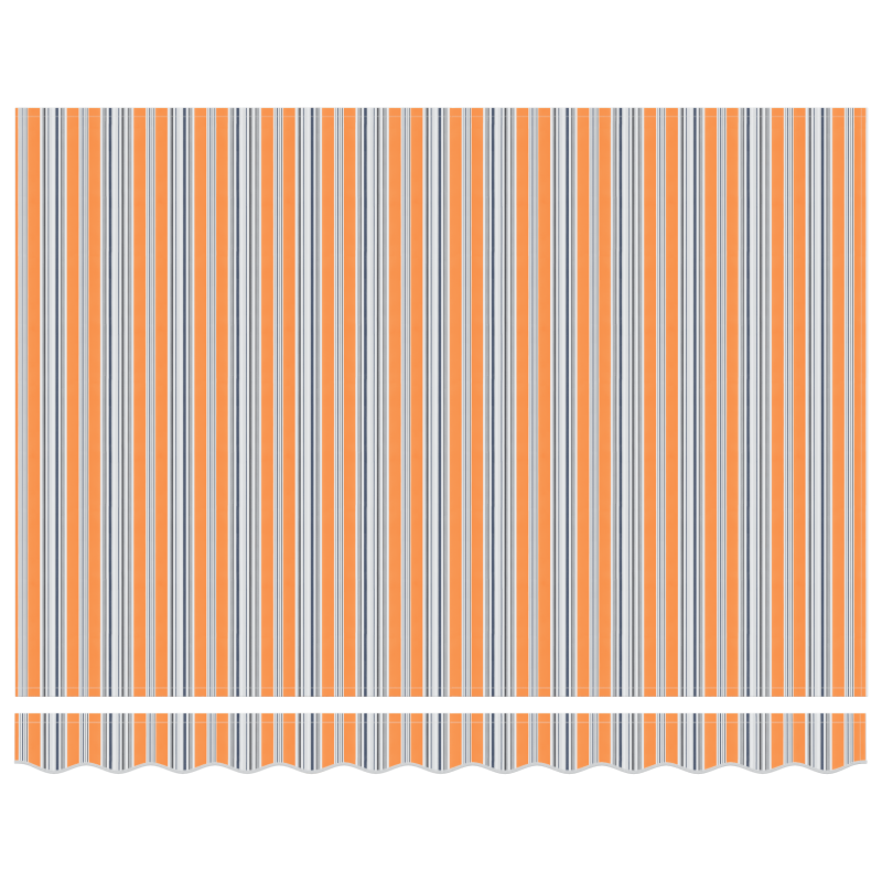 manuelle einziehbare Markise mit gestreiften Multicolor 350x250 cm