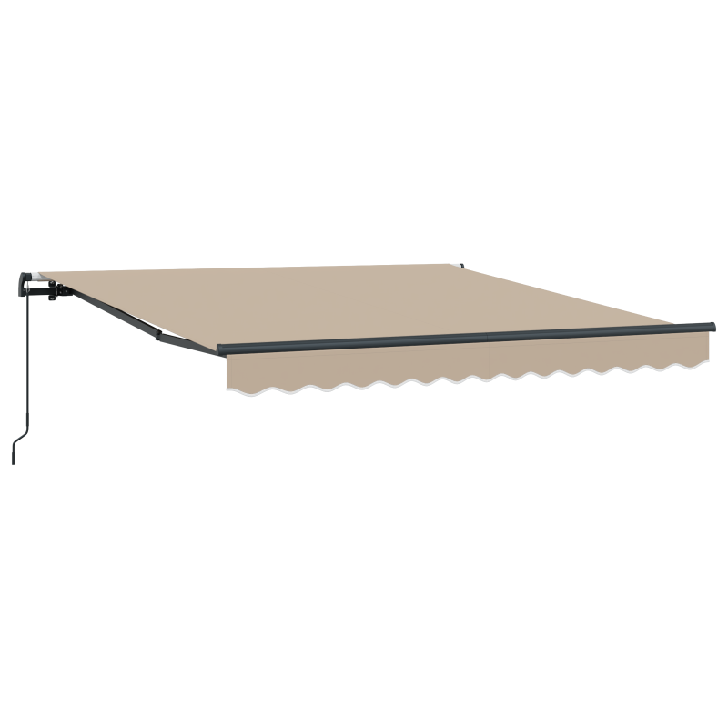 Manuelle einziehbare Markise Beige 350x250 cm
