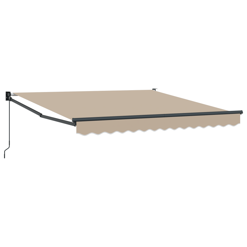 Manuelle Einziehbare Markise Beige 350x250 cm