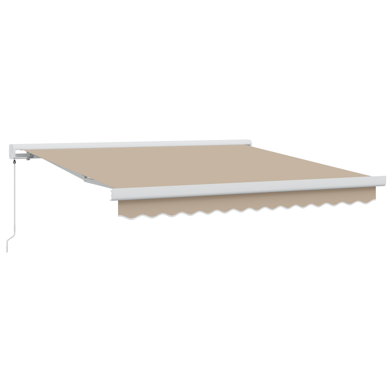 Manuelle Einziehbare Markise Beige 350x250 cm