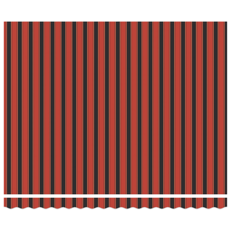 Manuelle Einziehbare Markise Orange und Braun 400x300 cm