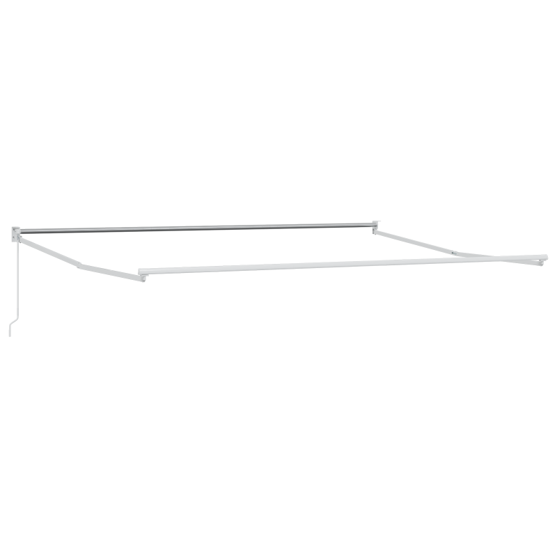 manuelle einziehbare Markise mit bunten Streifen 400x300 cm