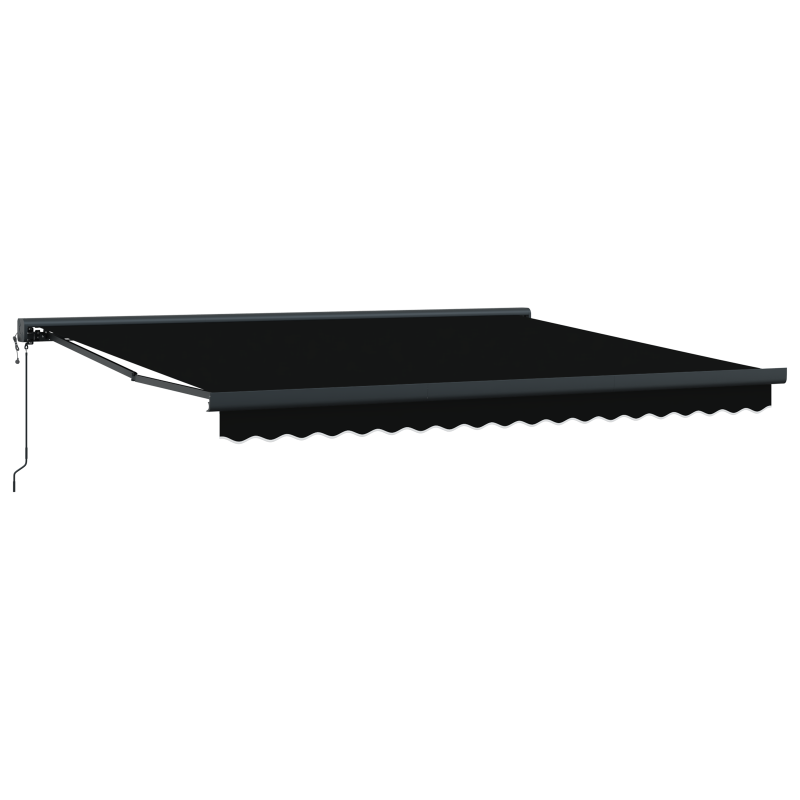 Automatische einziehbare Markise Schwarz 400x300 cm