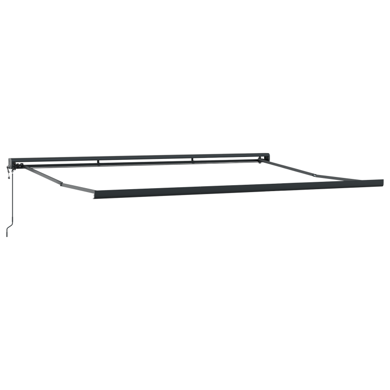 Automatische einziehbare Markise Rot 400x300 cm