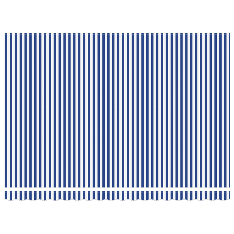Automatische Einziehbare Markise Blau und Weiß 450x300 cm