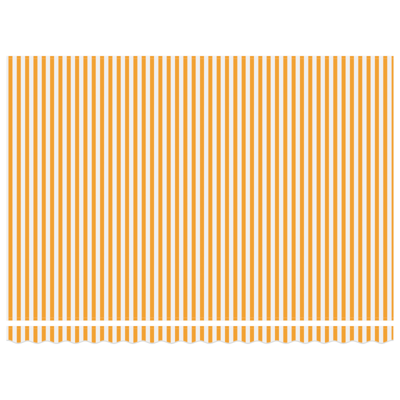 Automatische einziehbare Markise Orange und Weiß 450x300 cm