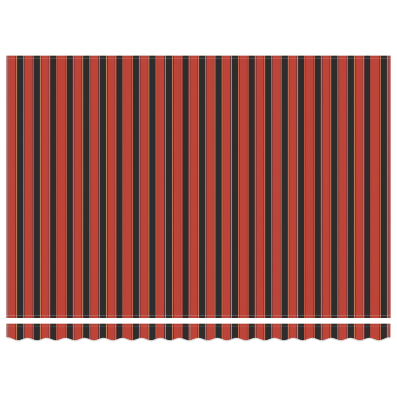 Automatische Einziehbare Markise Orange und Braun 450x300 cm