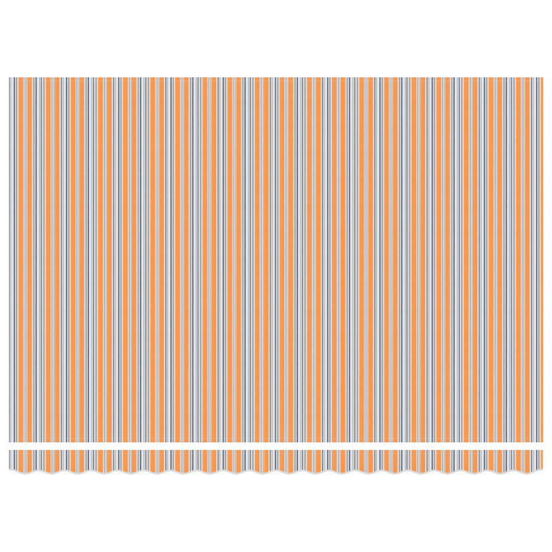 manuelle einziehbare Markise mit LED mehrfarbigem Streifen 450x300 cm