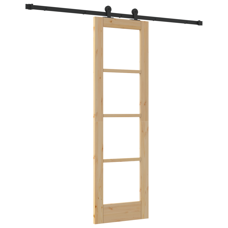 Schiebetür mit Beschlagset ORKDALMassivholz & Glas