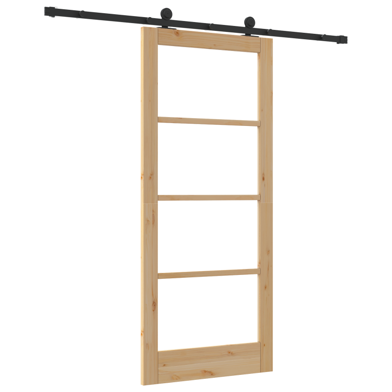 Schiebetür mit Beschlagset ORKDALMassivholz & Glas