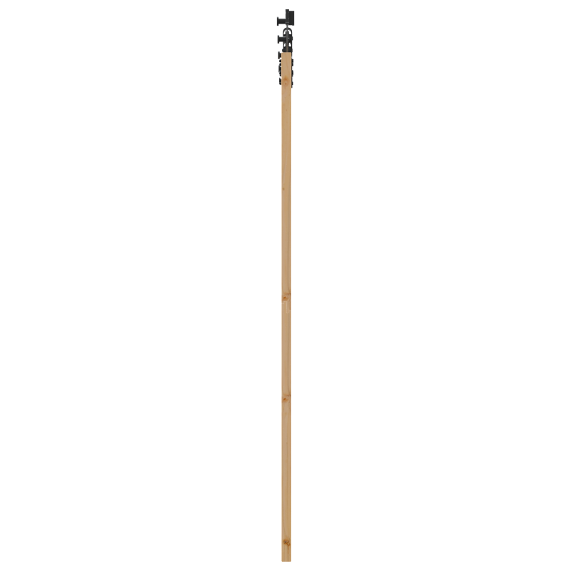 Schiebetür mit Beschlägen 61x198,5 cm Massives Kiefernholz