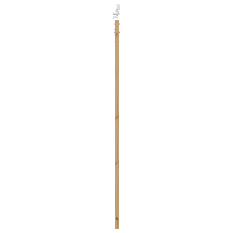 Schiebetür mit Hardware-Set 86x211 cm aus massivem Holz