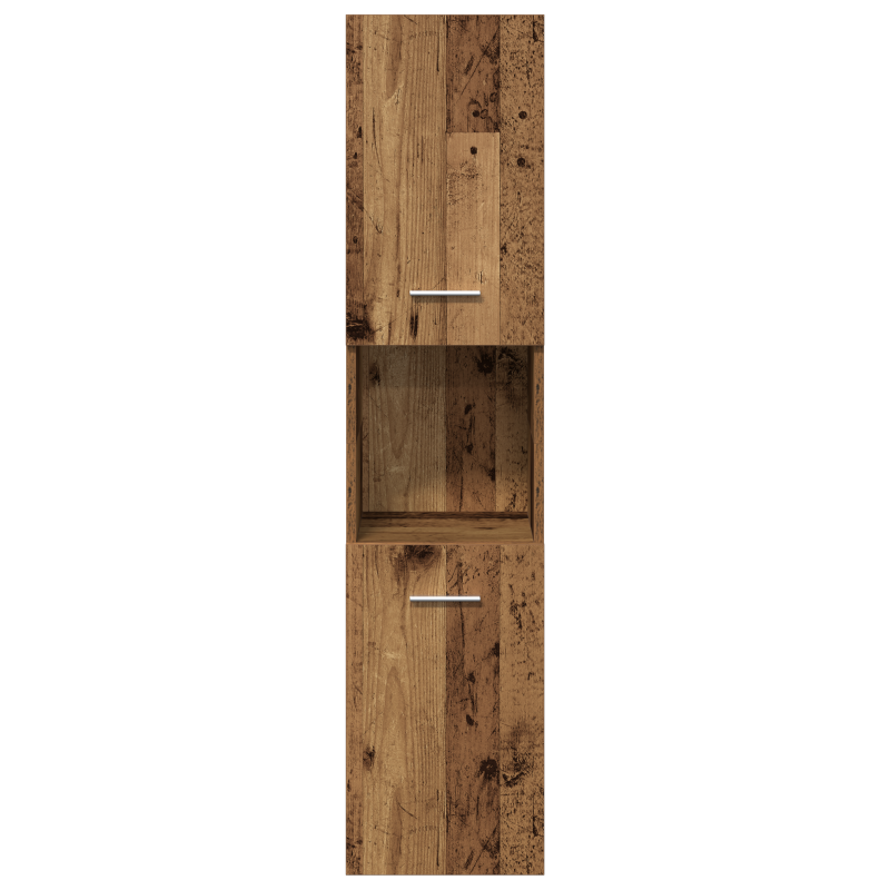 4-teiliges Badezimmermöbel-Set - Altes Holz