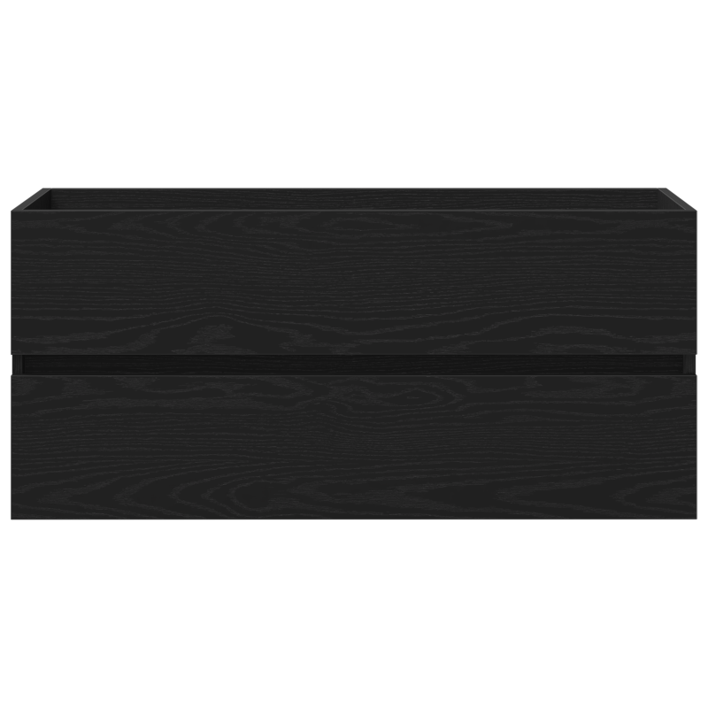 Waschbecken Schrank mit integriertem Waschbecken Schwarze Eiche aus lackiertem Holz