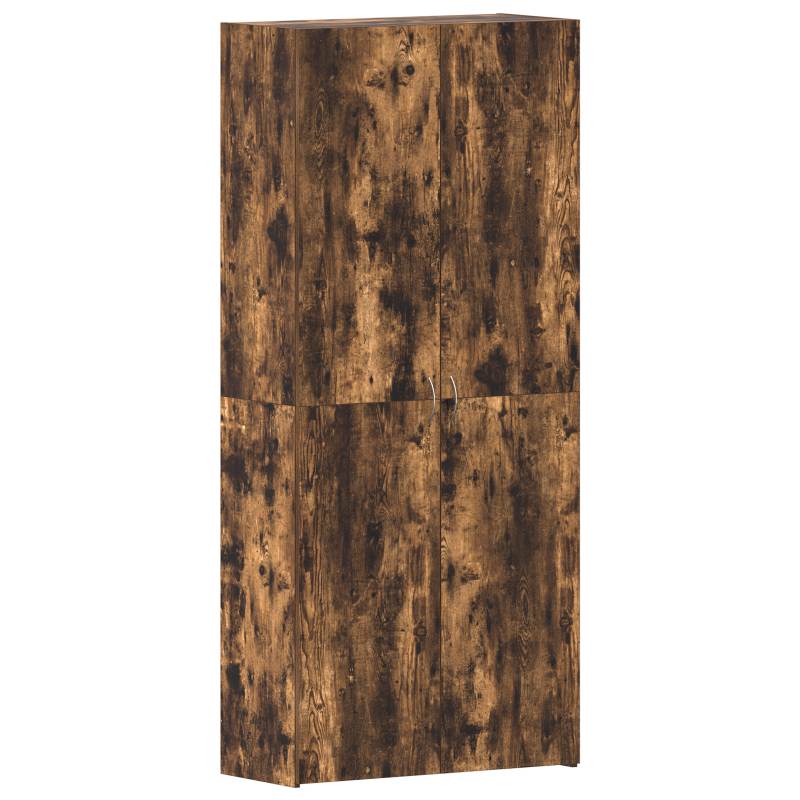 Schuhschrank Raucheiche 80x35,5x180 cm Holzwerkstoff