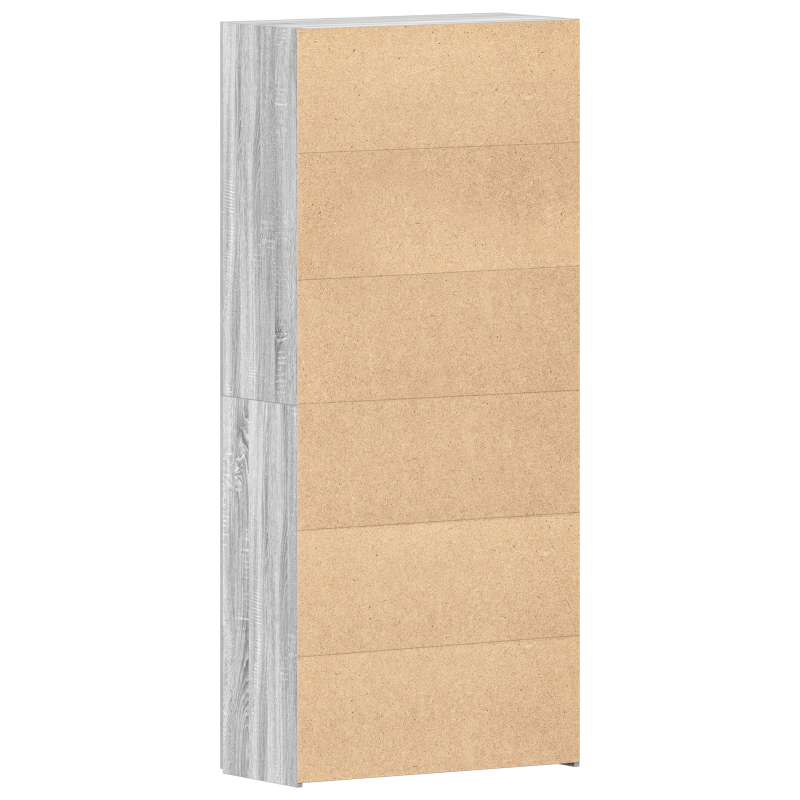 Schuhschrank Grau Sonoma 80x35,5x180 cm Holzwerkstoff