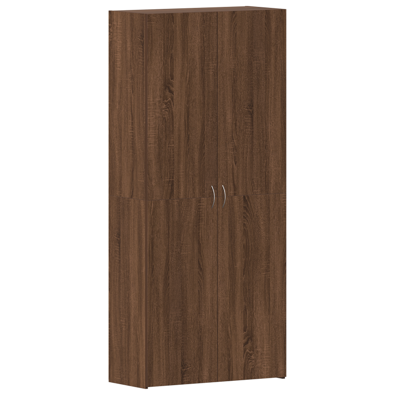 Schuhschrank Braunes Eichenholz 80x35,5x180 cm Ingenieurholz