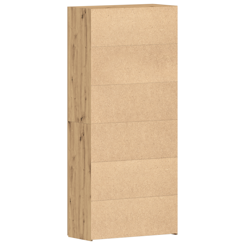 Schuhschrank Artisan Eiche 80x35,5x180 cm Holzwerkstoff