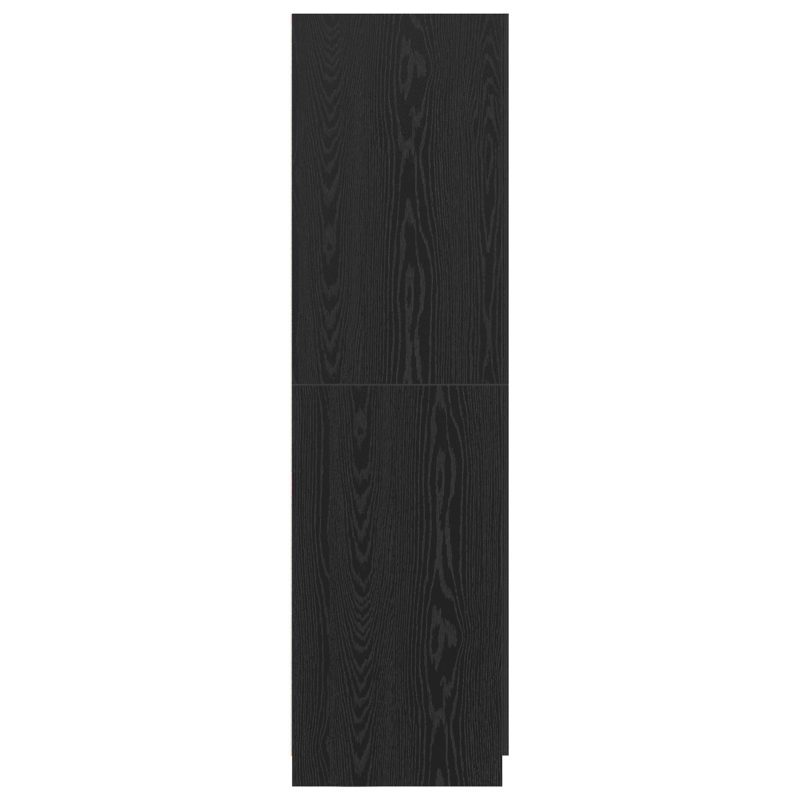 Kleiderschrank Schwarz Eiche 80x51x180 cm Werkstoff