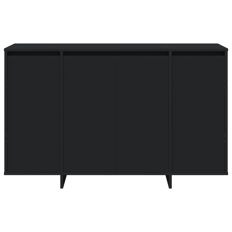 Schwarzes Sideboard Schwarz Hochwertiger Holzwerkstoff