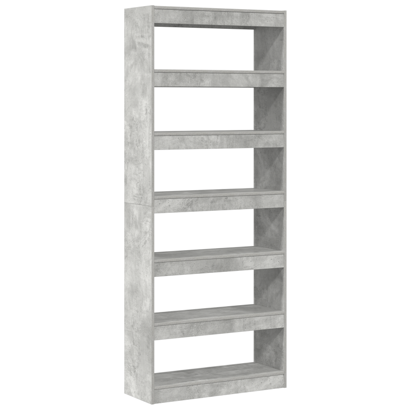 Beton Grau Bücherregal Beton grau Holzwerkstoff 80 x 30 x 198 cm