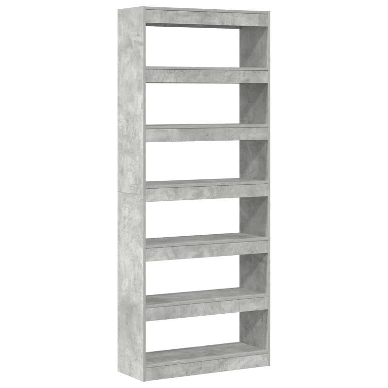 Beton Grau Bücherregal Beton grau Holzwerkstoff 80 x 30 x 198 cm
