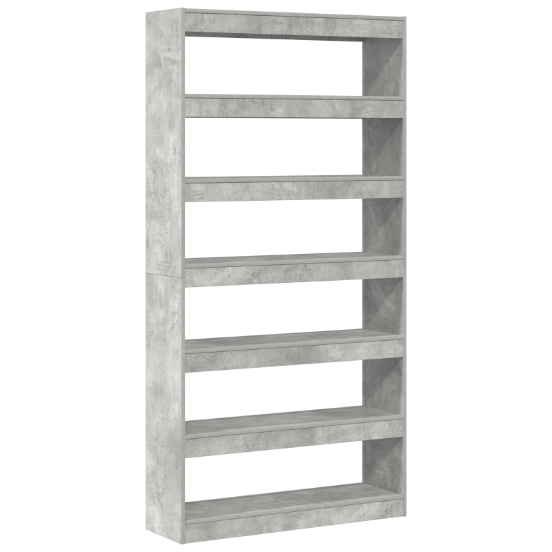 Bücherregal Grau Holzwerkstoff 100 x 30 x 198 cm Rechteckig