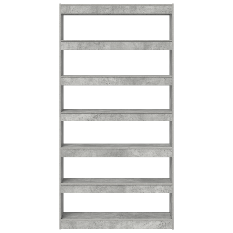 Bücherregal Grau Holzwerkstoff 100 x 30 x 198 cm Rechteckig