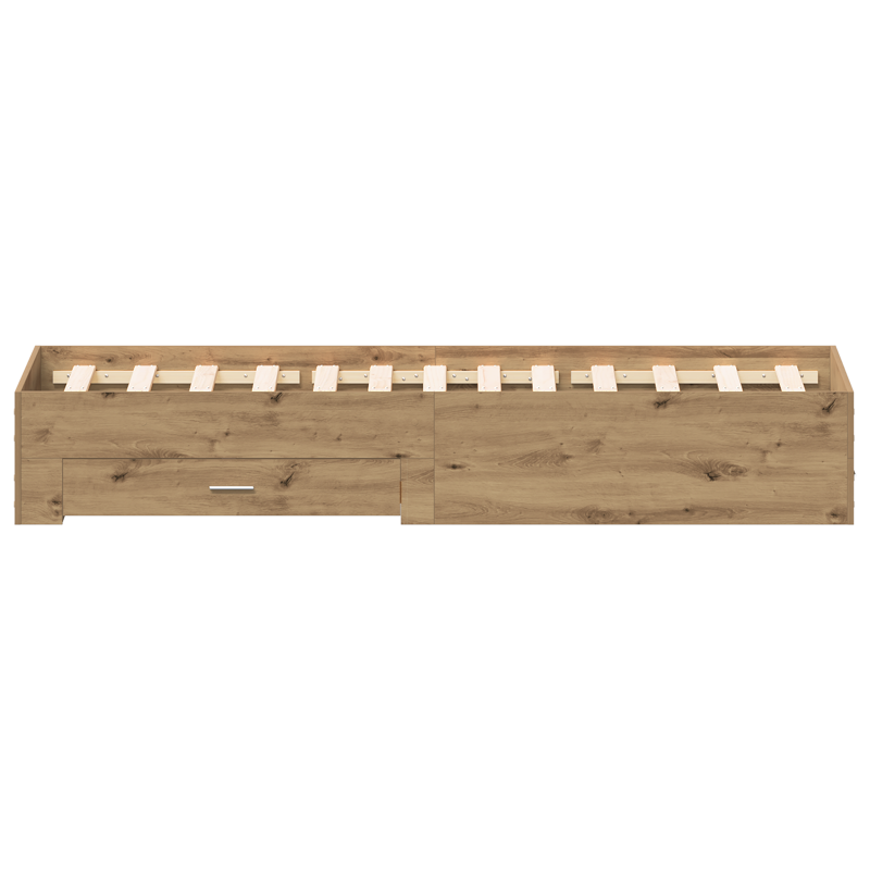 Bettgestell mit Schubladen Artisan Eiche 120x190 cm Engineering Holz